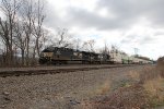NS 4503 and 9808 on the point of train 25P at Cove PA